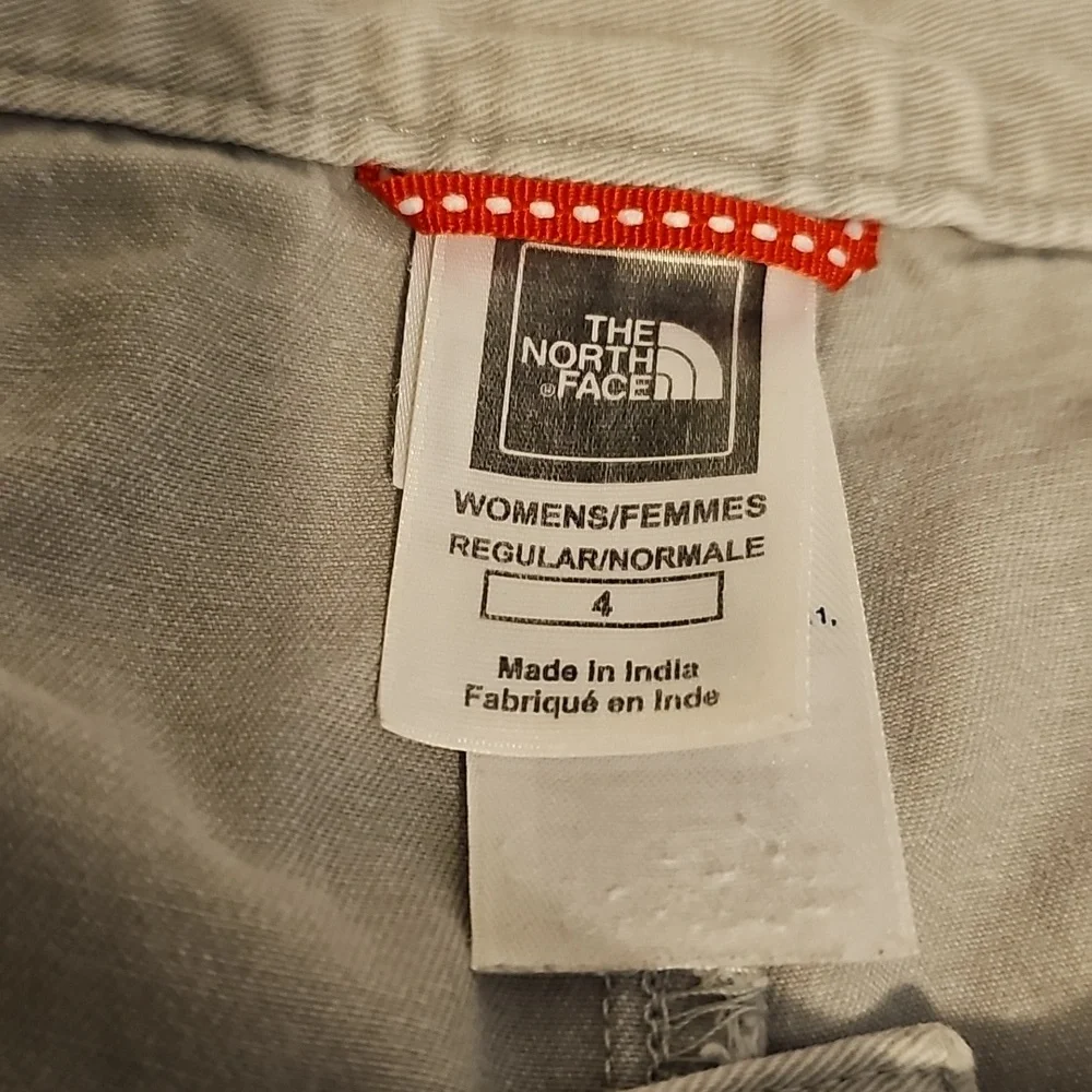 The North Face Women's Khaki Hiking Shorts Size 4 Outdoor Lightweight